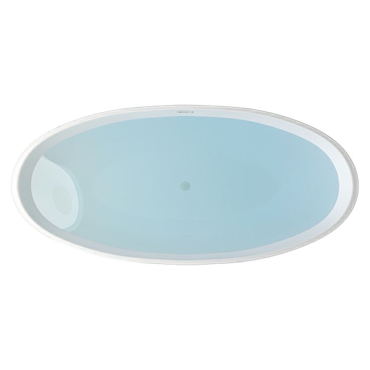 Modern Soaking Freestanding Bath Tub Acrylic Oval Bathtub with Overflow Trim Clearhalo 'Bathroom Remodel & Bathroom Fixtures' 'Bathtubs' 'Home Improvement' 'home_improvement' 'home_improvement_bathtubs' 'Showers & Bathtubs' 1200x1200_41c09932-4fd3-4ff8-9471-42412e927ef6