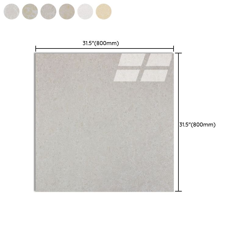 Modern Style Square Floor Tile Pure Color Straight Edge Waterproof Polished Floor Tile Clearhalo 'Floor Tiles & Wall Tiles' 'floor_tiles_wall_tiles' 'Flooring 'Home Improvement' 'home_improvement' 'home_improvement_floor_tiles_wall_tiles' Walls and Ceiling' 1200x1200_41d10964-962c-4112-a8f7-e9e90d59e20a