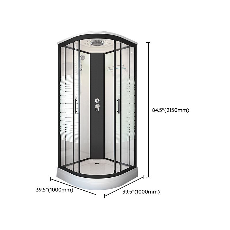 Framed Double Sliding Shower Stall Steam Shower Shower Stall Clearhalo 'Bathroom Remodel & Bathroom Fixtures' 'Home Improvement' 'home_improvement' 'home_improvement_shower_stalls_enclosures' 'Shower Stalls & Enclosures' 'shower_stalls_enclosures' 'Showers & Bathtubs' 1200x1200_41d76dcf-89c9-40a0-86d5-5e58ae67a74c