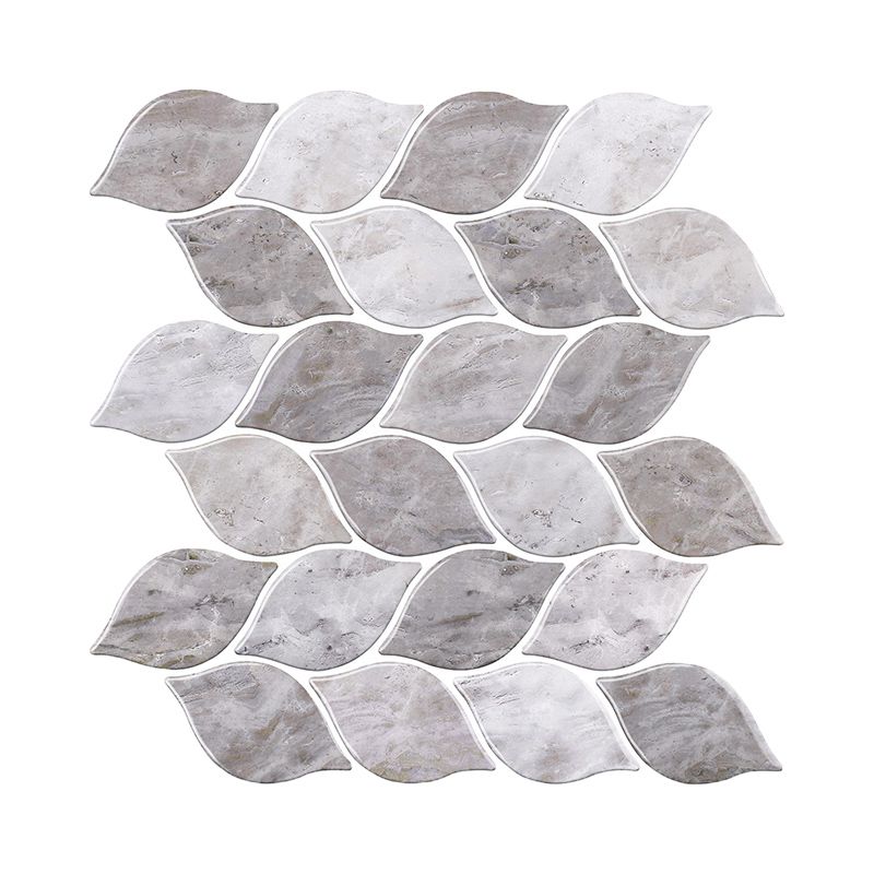 Gray Tone Kitchen Backsplash Tile Leaf Pattern Peel and Stick Backsplash Tile Clearhalo 'Flooring 'Home Improvement' 'home_improvement' 'home_improvement_peel_stick_blacksplash' 'Peel & Stick Backsplash Tile' 'peel_stick_blacksplash' 'Walls & Ceilings' Walls and Ceiling' 1200x1200_42171798-9bce-40bc-b5fe-4f037b3e7980