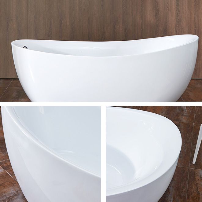 31.5-inch Wide Acrylic Oval Tub Freestanding Soaking White Bathtub Clearhalo 'Bathroom Remodel & Bathroom Fixtures' 'Bathtubs' 'Home Improvement' 'home_improvement' 'home_improvement_bathtubs' 'Showers & Bathtubs' 1200x1200_422b4f77-cf15-44df-abd1-125cd0a8b5ca