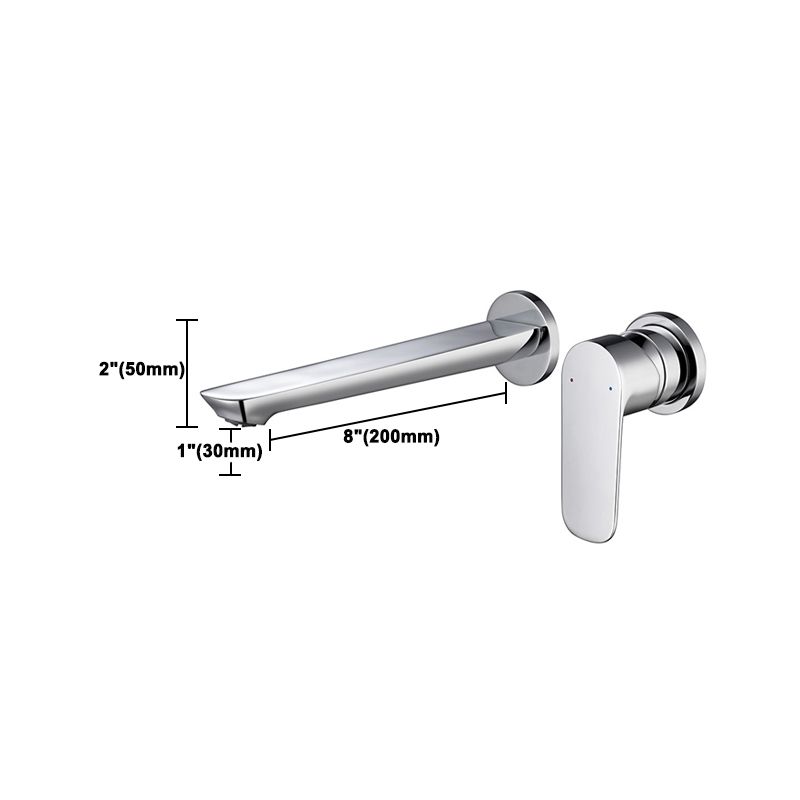 Modern 1-Handle Bathroom Sink Faucet Circular Wall Mounted Bathroom Faucet Clearhalo 'bathroom_sink_faucets' 'Conjunta de Baño y Conjunta de Grifo' 'Coronamiento de Baño y Dispositivo de Baño' 'Grifo del lavabo del baño' 'Hogar' 'home_improvement' 'home_improvement_bathroom_sink_faucets' 'Mejoras para el hogar' 1200x1200_423714be-e941-4a67-8e98-386c02a16d13