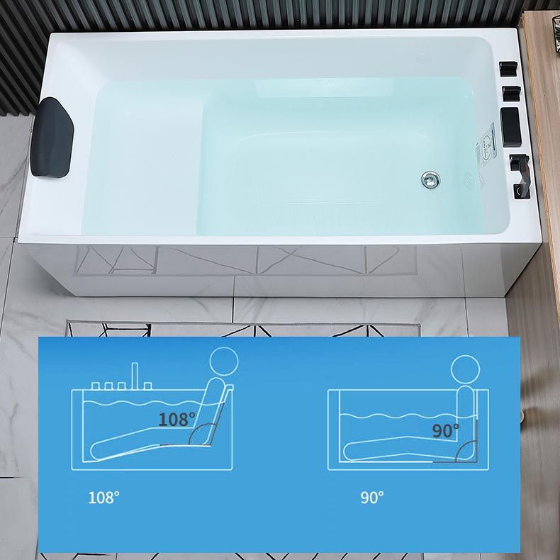 Modern Rectangular Bath Tub Acrylic Alcove Tub for Home in White Clearhalo 'Bathroom Remodel & Bathroom Fixtures' 'Bathtubs' 'Home Improvement' 'home_improvement' 'home_improvement_bathtubs' 'Showers & Bathtubs' 1200x1200_423e932e-c856-4b4a-95fa-f112303135c1