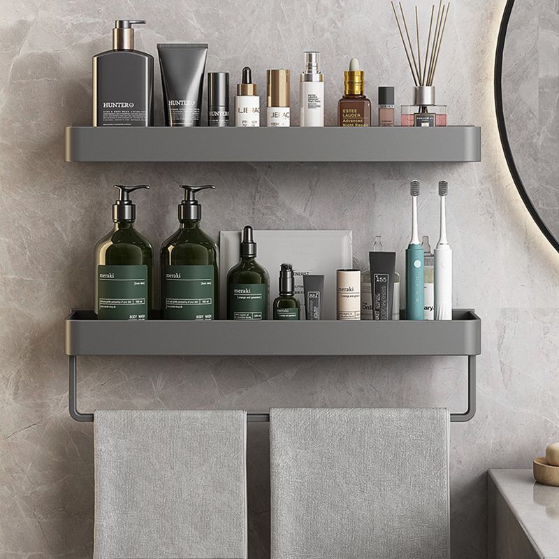 Minimalist Matte Metal Bathroom Accessory Set Modern Bath Shelf Clearhalo 'Bathroom Hardware Sets' 'Bathroom Hardware' 'Bathroom Remodel & Bathroom Fixtures' 'bathroom_hardware_sets' 'Home Improvement' 'home_improvement' 'home_improvement_bathroom_hardware_sets' 1200x1200_424f09ca-882d-414b-973d-034efb5f2d0d