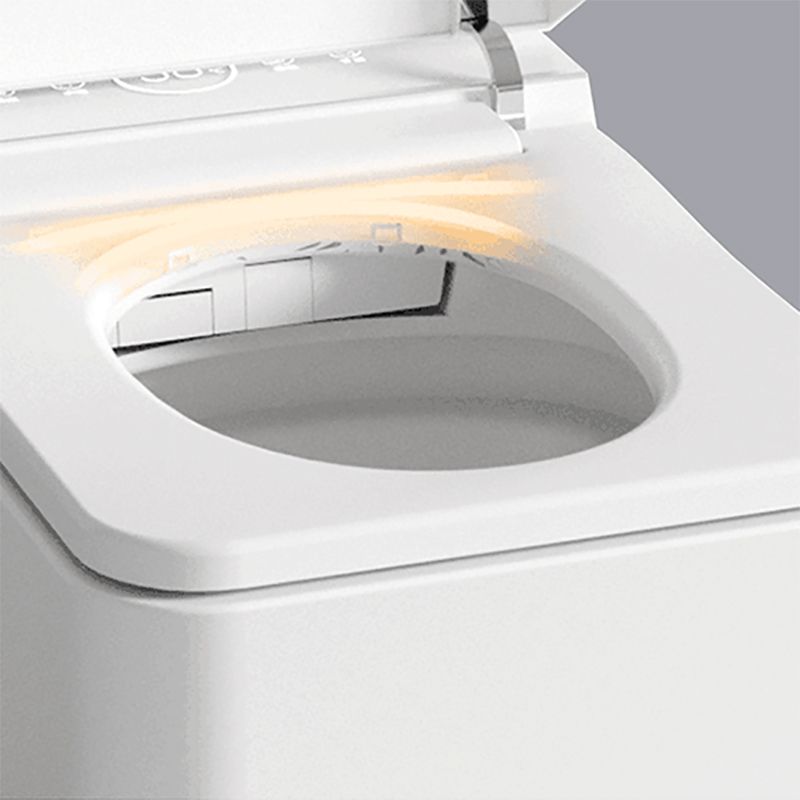 Contemporary Smart Bidet Dryer Elongated Ceramic Wall Mounted Bidet Clearhalo 'Bathroom Remodel & Bathroom Fixtures' 'Bidets' 'Home Improvement' 'home_improvement' 'home_improvement_bidets' 'Toilets & Bidets' 1200x1200_42655f89-5a36-48b5-84c2-a501dd5c9bcc