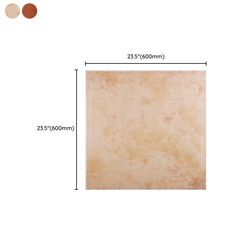 Traditional Style Water Resistant Tile Straight Edge Square Floor Tile Clearhalo 'Floor Tiles & Wall Tiles' 'floor_tiles_wall_tiles' 'Flooring 'Home Improvement' 'home_improvement' 'home_improvement_floor_tiles_wall_tiles' Walls and Ceiling' 1200x1200_4277ff89-9df0-4978-b808-a3a0eeffcf1b