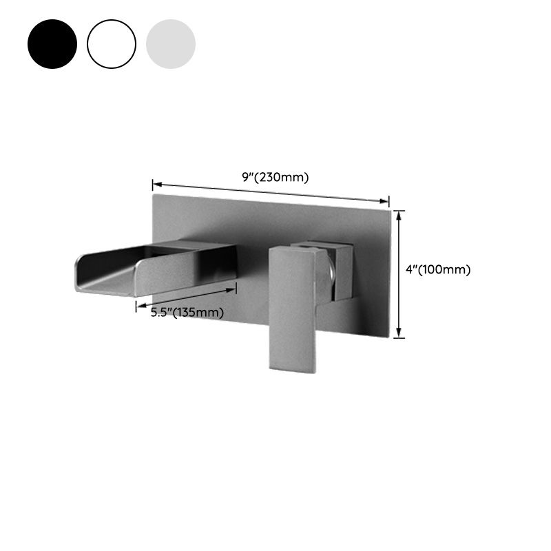 Bathroom Faucet Wall-mounted Lever Handle Multi-function Faucet Clearhalo 'Bathroom Remodel & Bathroom Fixtures' 'Bathroom Sink Faucets' 'Bathroom Sinks & Faucet Components' 'bathroom_sink_faucets' 'Home Improvement' 'home_improvement' 'home_improvement_bathroom_sink_faucets' 1200x1200_4280fffe-5c24-415c-b914-267f84677f33