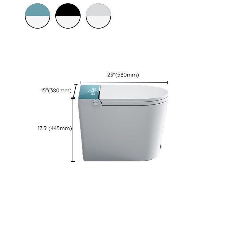 Elongated with Heated Seat Foot Sensor Contemporary Ceramic Floor Mount Bidet Clearhalo 'Bathroom Remodel & Bathroom Fixtures' 'Bidets' 'Home Improvement' 'home_improvement' 'home_improvement_bidets' 'Toilets & Bidets' 1200x1200_42b2f3dc-a0a7-4e4f-ae70-7e2c1dad416e