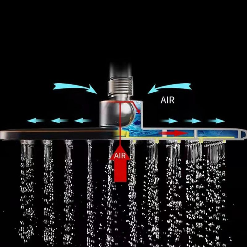 Modern Adjustable Swivel Shower Metal Shower Head Shower Faucet on Wall Clearhalo 'Bathroom Remodel & Bathroom Fixtures' 'Home Improvement' 'home_improvement' 'home_improvement_shower_faucets' 'Shower Faucets & Systems' 'shower_faucets' 'Showers & Bathtubs Plumbing' 'Showers & Bathtubs' 1200x1200_42b8f478-4a25-41a5-a4f0-bb13594044d0