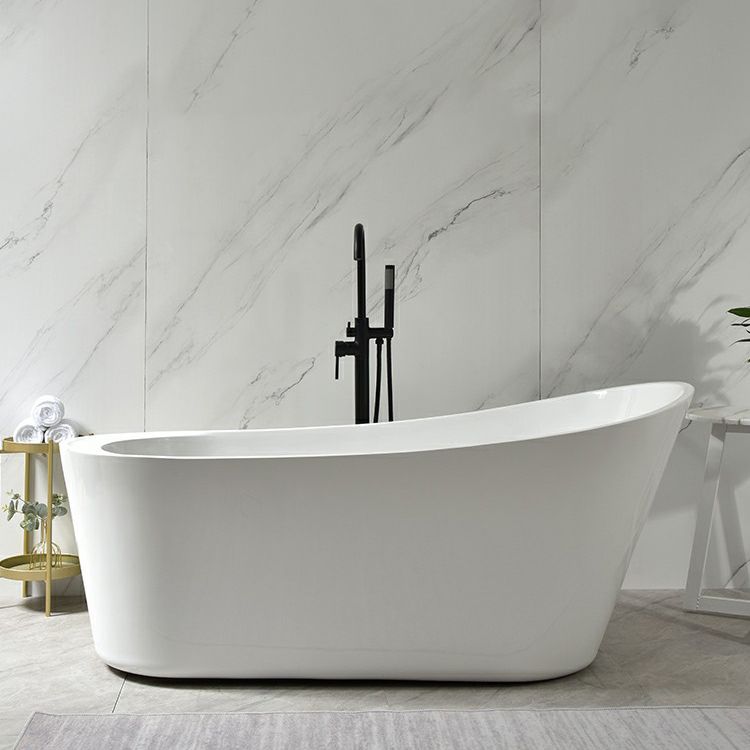 Freestanding Soaking Bathtub Antique Finish Oval Modern Bath Tub Clearhalo 'Bathroom Remodel & Bathroom Fixtures' 'Bathtubs' 'Home Improvement' 'home_improvement' 'home_improvement_bathtubs' 'Showers & Bathtubs' 1200x1200_42e80bd4-c9ce-4821-bae9-81ae46f7feb4