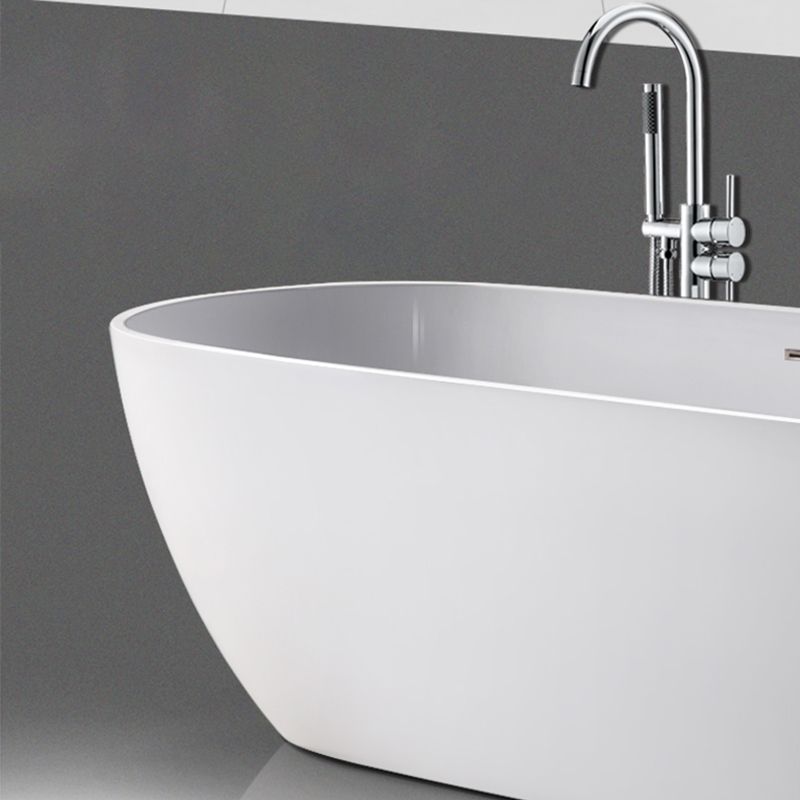 Oval Freestanding Bath Tub Modern Acrylic Bathtub for Bathroom Clearhalo 'Bathroom Remodel & Bathroom Fixtures' 'Bathtubs' 'Home Improvement' 'home_improvement' 'home_improvement_bathtubs' 'Showers & Bathtubs' 1200x1200_431f8f16-c4fc-42ad-9922-12c4756d7b47