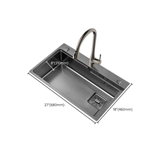 Classic Kitchen Sink Stainless Steel Friction Resistant Kitchen Sink with Faucet Clearhalo 'Home Improvement' 'home_improvement' 'home_improvement_kitchen_sinks' 'Kitchen Remodel & Kitchen Fixtures' 'Kitchen Sinks & Faucet Components' 'Kitchen Sinks' 'kitchen_sinks' 1200x1200_4326ae10-60fd-46cd-860b-f1757b93b3fc