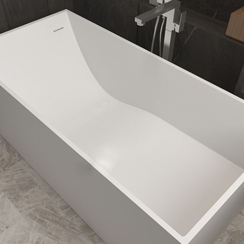 Modern Soaking Freestanding Bath Tub Stone Bathroom Bathtub with Overflow Trim Clearhalo 'Bathroom Remodel & Bathroom Fixtures' 'Bathtubs' 'Home Improvement' 'home_improvement' 'home_improvement_bathtubs' 'Showers & Bathtubs' 1200x1200_43a2cb8d-b38a-4ca8-b52b-5240a3b26932