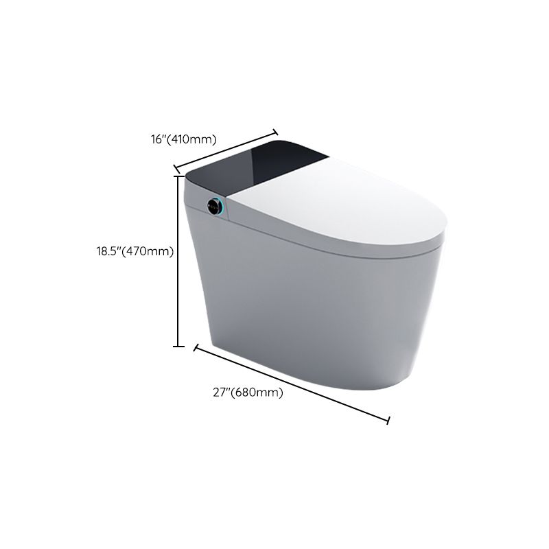Elongated with Heated Seat Foot Sensor Contemporary White Floor Mount Bidet Clearhalo 'Bathroom Remodel & Bathroom Fixtures' 'Bidets' 'Home Improvement' 'home_improvement' 'home_improvement_bidets' 'Toilets & Bidets' 1200x1200_43d30dcf-5c77-4833-8559-2a7996ce13af