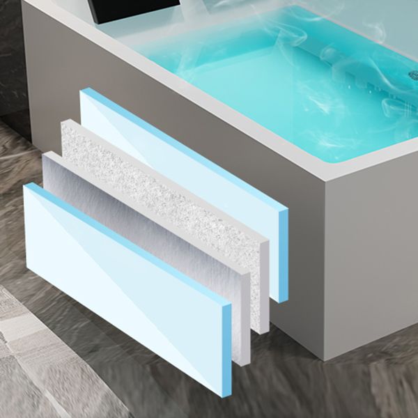 Modern Rectangular Acrylic Bathtub Stand Alone Soaking White Bath Clearhalo 'Bathroom Remodel & Bathroom Fixtures' 'Bathtubs' 'Home Improvement' 'home_improvement' 'home_improvement_bathtubs' 'Showers & Bathtubs' 1200x1200_43e4ec5d-0e19-40f7-a0df-dacbd0830460