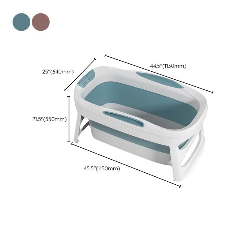 Plastic Rectangular Bath Tub Foldable Soaking Tub with Internal Drain Clearhalo 'Bathroom Remodel & Bathroom Fixtures' 'Bathtubs' 'Home Improvement' 'home_improvement' 'home_improvement_bathtubs' 'Showers & Bathtubs' 1200x1200_43ff577b-02b4-4641-b762-64a6391f5ae3