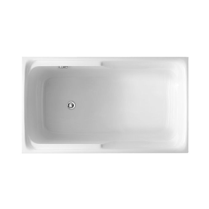 White Acrylic Soaking Bathtub Bathroom Rectangular Modern Bath Tub Clearhalo 'Bathroom Remodel & Bathroom Fixtures' 'Bathtubs' 'Home Improvement' 'home_improvement' 'home_improvement_bathtubs' 'Showers & Bathtubs' 1200x1200_44034faa-81d7-4dec-a21e-204c22c26491