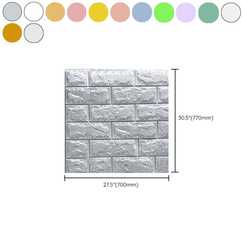 Contemporary Wall Paneling 3D Embossed Mosaic Peel and Press Waterproof Wall Access Panel Clearhalo 'Flooring 'Home Improvement' 'home_improvement' 'home_improvement_wall_paneling' 'Wall Paneling' 'wall_paneling' 'Walls & Ceilings' Walls and Ceiling' 1200x1200_445d4363-8f84-4cc2-9222-57916e582953