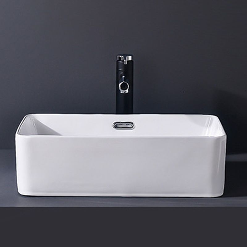 Modern Vessel Bathroom Sink Rectangular Porcelain Basin Sink (Not Include Faucet) Clearhalo 'Bathroom Remodel & Bathroom Fixtures' 'Bathroom Sinks & Faucet Components' 'Bathroom Sinks' 'bathroom_sink' 'Home Improvement' 'home_improvement' 'home_improvement_bathroom_sink' 1200x1200_445f5e45-1e51-4cf0-91aa-64d8537bc8e4