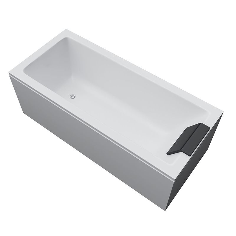 Freestanding Acrylic Bathtub Modern Stand Alone Soaking Tub with Pop-up Drain Clearhalo 'Bathroom Remodel & Bathroom Fixtures' 'Bathtubs' 'Home Improvement' 'home_improvement' 'home_improvement_bathtubs' 'Showers & Bathtubs' 1200x1200_44686728-5eb1-4c84-8fb6-1ede3c548598