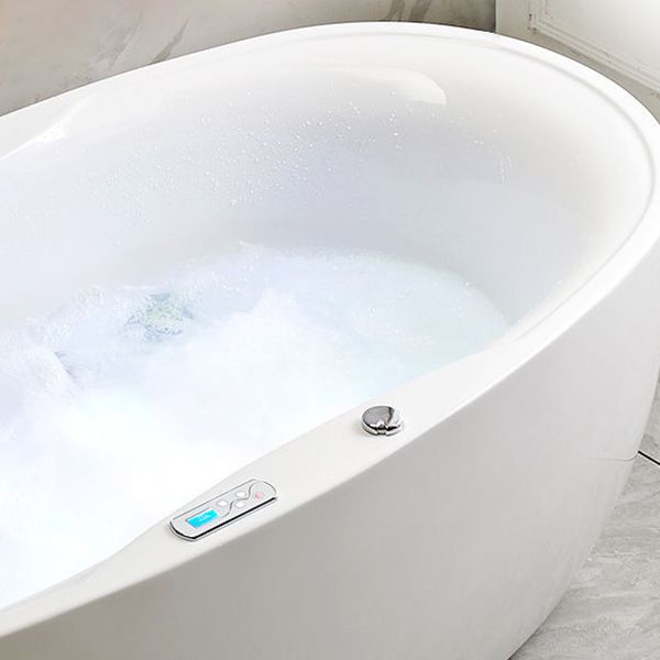 Freestanding Bath Acrylic Soaking White Heater Included Bathtub Clearhalo 'Bathroom Remodel & Bathroom Fixtures' 'Bathtubs' 'Home Improvement' 'home_improvement' 'home_improvement_bathtubs' 'Showers & Bathtubs' 1200x1200_44909f67-ee23-4636-a7ed-94b65f15a364