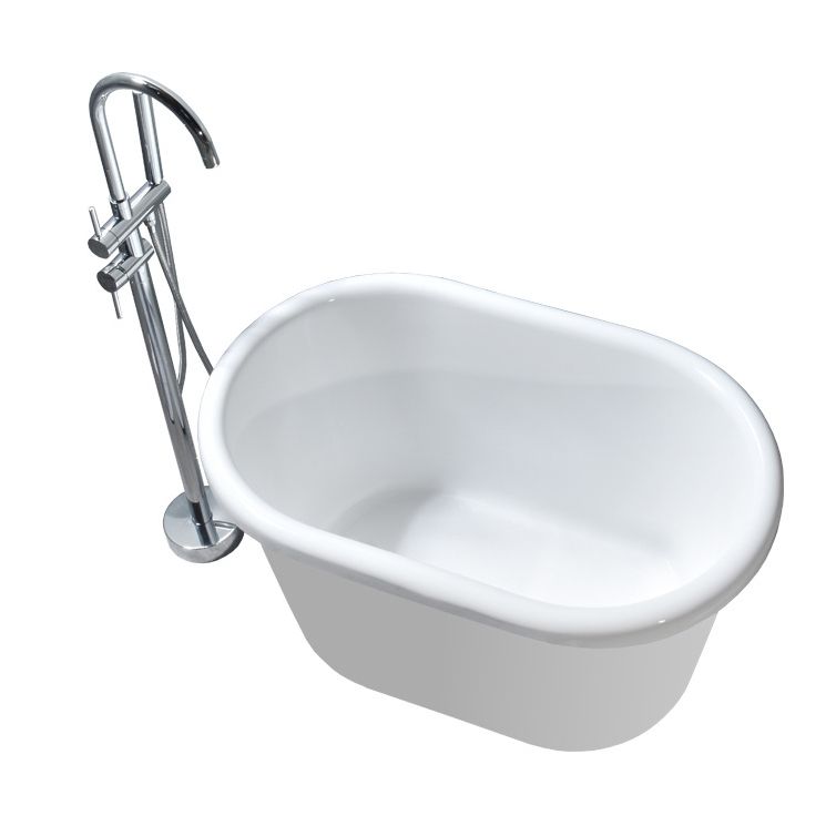 Acrylic Soaking Bathtub Antique Finish Freestanding Bath Tub Clearhalo 'Bathroom Remodel & Bathroom Fixtures' 'Bathtubs' 'Home Improvement' 'home_improvement' 'home_improvement_bathtubs' 'Showers & Bathtubs' 1200x1200_44d1bbde-0ca4-4d14-9906-78bd4434e274