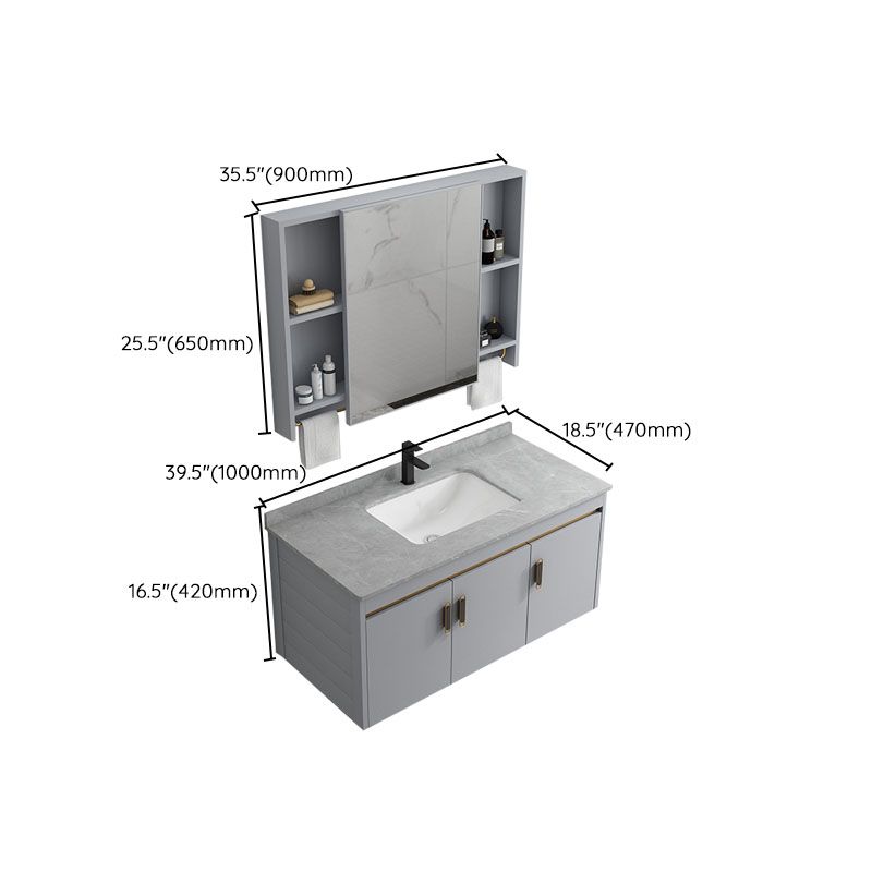 Wall Mount Sink Included Bathroom Sink Vanity with Doors Sink Clearhalo 'Bathroom Remodel & Bathroom Fixtures' 'Bathroom Vanities' 'bathroom_vanities' 'Home Improvement' 'home_improvement' 'home_improvement_bathroom_vanities' 1200x1200_450dc625-147e-4371-9ddc-94f4b71aa94e