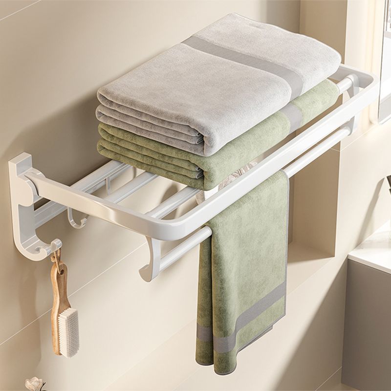 Modern Bathroom Hardware Set Towel Bar White Bath Shelf Bath Hardware Set Clearhalo 'Bathroom Hardware Sets' 'Bathroom Hardware' 'Bathroom Remodel & Bathroom Fixtures' 'bathroom_hardware_sets' 'Home Improvement' 'home_improvement' 'home_improvement_bathroom_hardware_sets' 1200x1200_45737ded-94cc-4220-a4dc-e48c55cf2240