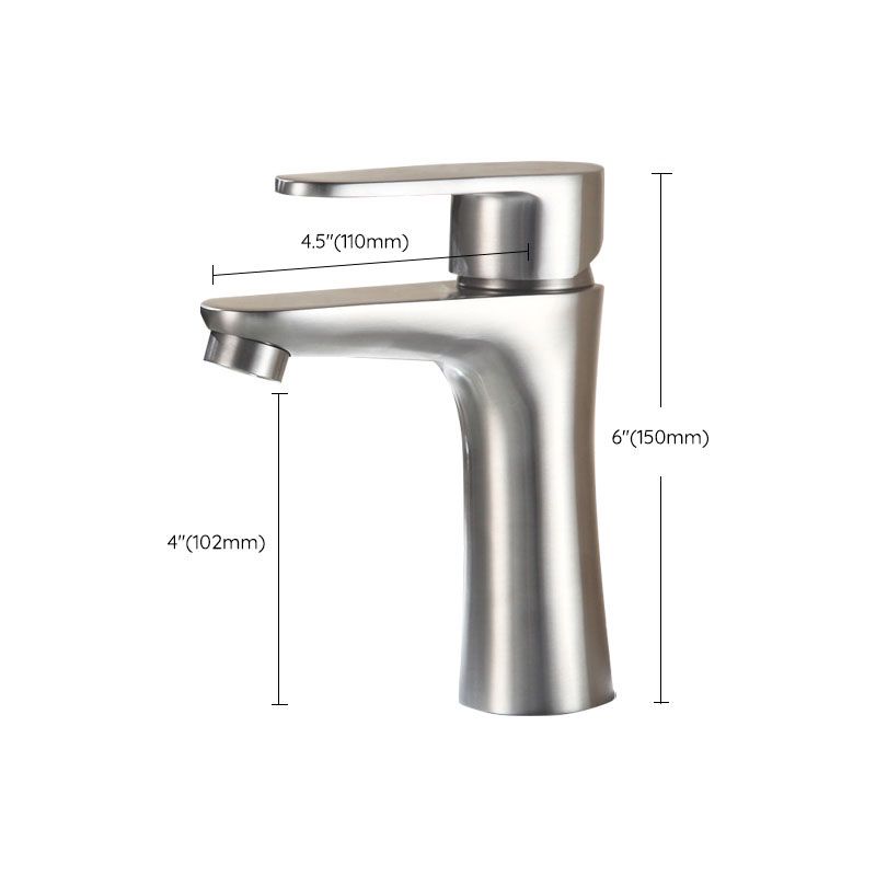 Contemporary Stainless Steel Vessel Faucet Lever Handles Low Arc Vessel Faucet Clearhalo 'Bathroom Remodel & Bathroom Fixtures' 'Bathroom Sink Faucets' 'Bathroom Sinks & Faucet Components' 'bathroom_sink_faucets' 'Home Improvement' 'home_improvement' 'home_improvement_bathroom_sink_faucets' 1200x1200_4585e5d2-4441-438c-9a9c-b06718b5476d