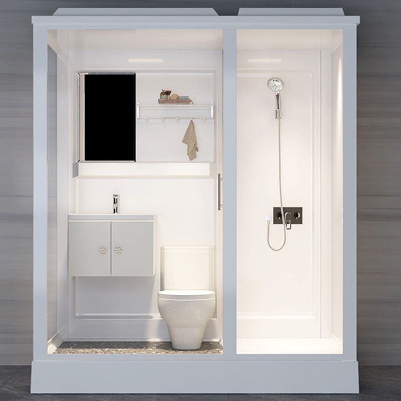 Modern Framed Shower Stall Clear Tempered Shower Stall for Bathroom Clearhalo 'Bathroom Remodel & Bathroom Fixtures' 'Home Improvement' 'home_improvement' 'home_improvement_shower_stalls_enclosures' 'Shower Stalls & Enclosures' 'shower_stalls_enclosures' 'Showers & Bathtubs' 1200x1200_45998b58-1f02-403a-a5fa-c4fa976b9608