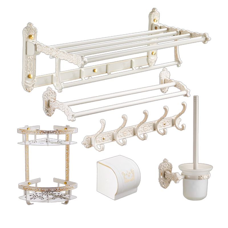 Traditional Bath Hardware Set White Bathroom Accessories Hardware Set Clearhalo 'Bathroom Hardware Sets' 'Bathroom Hardware' 'Bathroom Remodel & Bathroom Fixtures' 'bathroom_hardware_sets' 'Home Improvement' 'home_improvement' 'home_improvement_bathroom_hardware_sets' 1200x1200_459edd33-f4f2-4bd6-b1a8-493902c3b78a