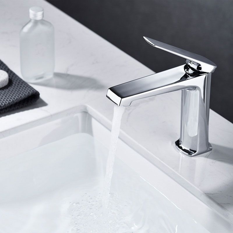 Modern Vessel Sink Faucet Lever Handle Copper Low Arc Vessel Faucet Clearhalo 'Bathroom Remodel & Bathroom Fixtures' 'Bathroom Sink Faucets' 'Bathroom Sinks & Faucet Components' 'bathroom_sink_faucets' 'Home Improvement' 'home_improvement' 'home_improvement_bathroom_sink_faucets' 1200x1200_45c6ca08-f743-40ef-9c7f-e13c7de6562d