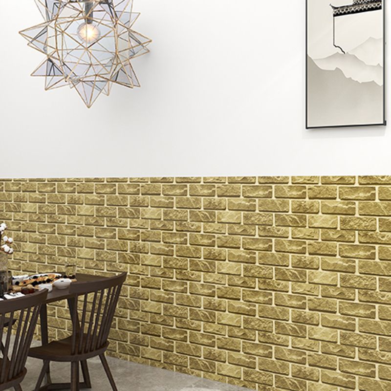 3D Artificial Brick Paneling Waterproof Peel and Stick Living Room Wall Panel (5-Pack) Clearhalo 'Flooring 'Home Improvement' 'home_improvement' 'home_improvement_wall_paneling' 'Wall Paneling' 'wall_paneling' 'Walls & Ceilings' Walls and Ceiling' 1200x1200_45d5e0f5-c761-4e5c-b535-cac9c32706c5
