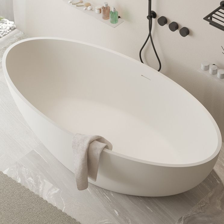 Modern 22.05-inch Tall Stone Bath Tub Freestanding Soaking Bathtub Clearhalo 'Bathroom Remodel & Bathroom Fixtures' 'Bathtubs' 'Home Improvement' 'home_improvement' 'home_improvement_bathtubs' 'Showers & Bathtubs' 1200x1200_461621f6-2f4f-48ec-8f17-0fdf30b03840