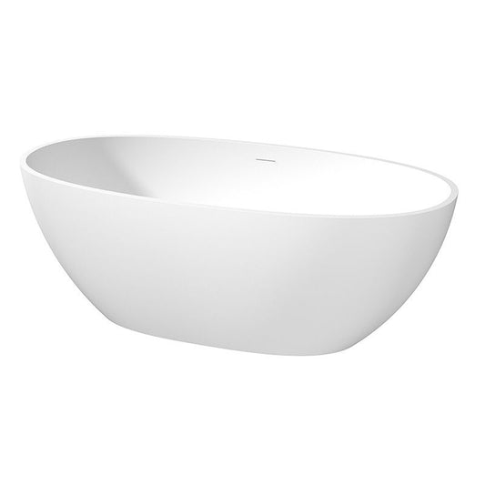 Modern Oval Bathtub Stand Alone Stand Alone Soaking Back to Wall Bath Clearhalo 'Bathroom Remodel & Bathroom Fixtures' 'Bathtubs' 'Home Improvement' 'home_improvement' 'home_improvement_bathtubs' 'Showers & Bathtubs' 1200x1200_461d10ac-8b59-4b5b-bc9c-17b3ad607702