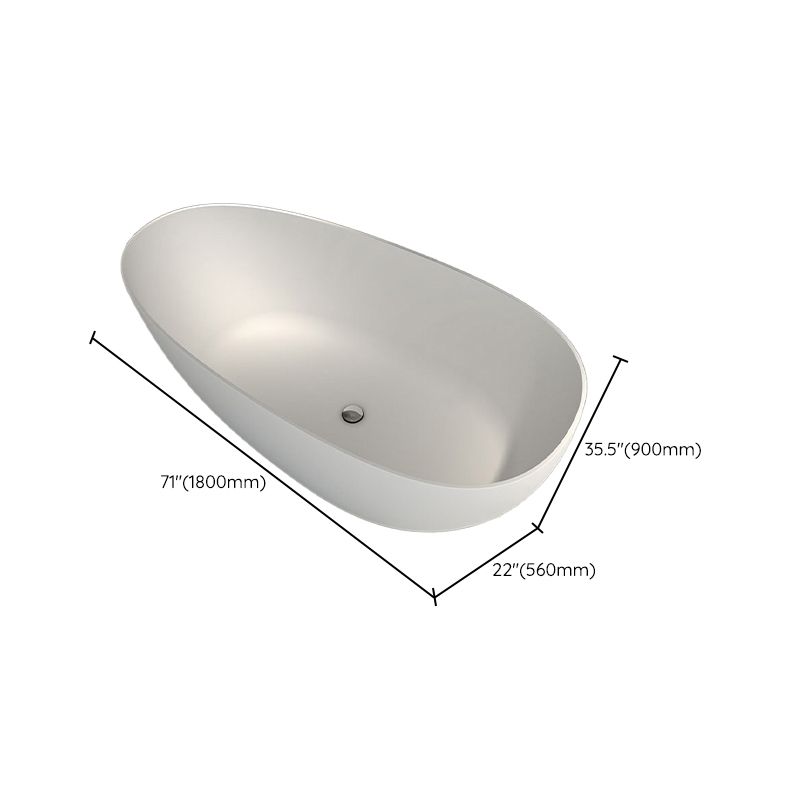 Freestanding Soaking Bathtub Antique Finish Oval Modern Bath Clearhalo 'Bathroom Remodel & Bathroom Fixtures' 'Bathtubs' 'Home Improvement' 'home_improvement' 'home_improvement_bathtubs' 'Showers & Bathtubs' 1200x1200_4628f0d6-9b1a-4412-87d9-d6d8ac29a9ce