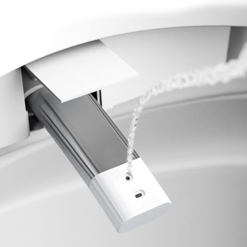 Simplicity Wall Mounted Bidet Elongated Foot Sensor Ceramic Heated Seat Clearhalo 'Bathroom Remodel & Bathroom Fixtures' 'Bidets' 'Home Improvement' 'home_improvement' 'home_improvement_bidets' 'Toilets & Bidets' 1200x1200_46330333-7814-4c0e-8216-66dba3c4c254