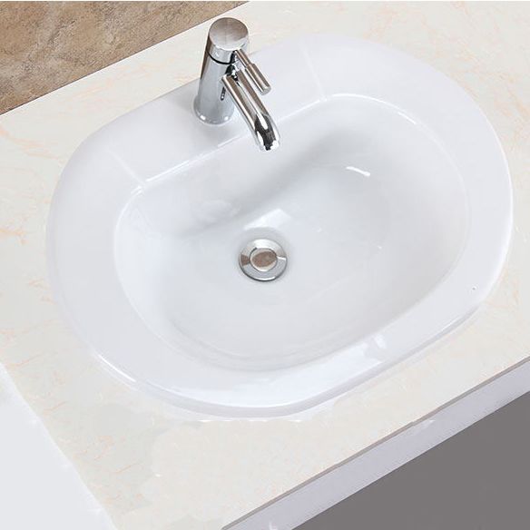 Oval Undermount Bathroom Sink Porcelain Shut-Off Valve Included Bathroom Sink Clearhalo 'Bathroom Remodel & Bathroom Fixtures' 'Bathroom Sinks & Faucet Components' 'Bathroom Sinks' 'bathroom_sink' 'Home Improvement' 'home_improvement' 'home_improvement_bathroom_sink' 1200x1200_463804ba-19ca-4875-9507-400cd8a98fa4