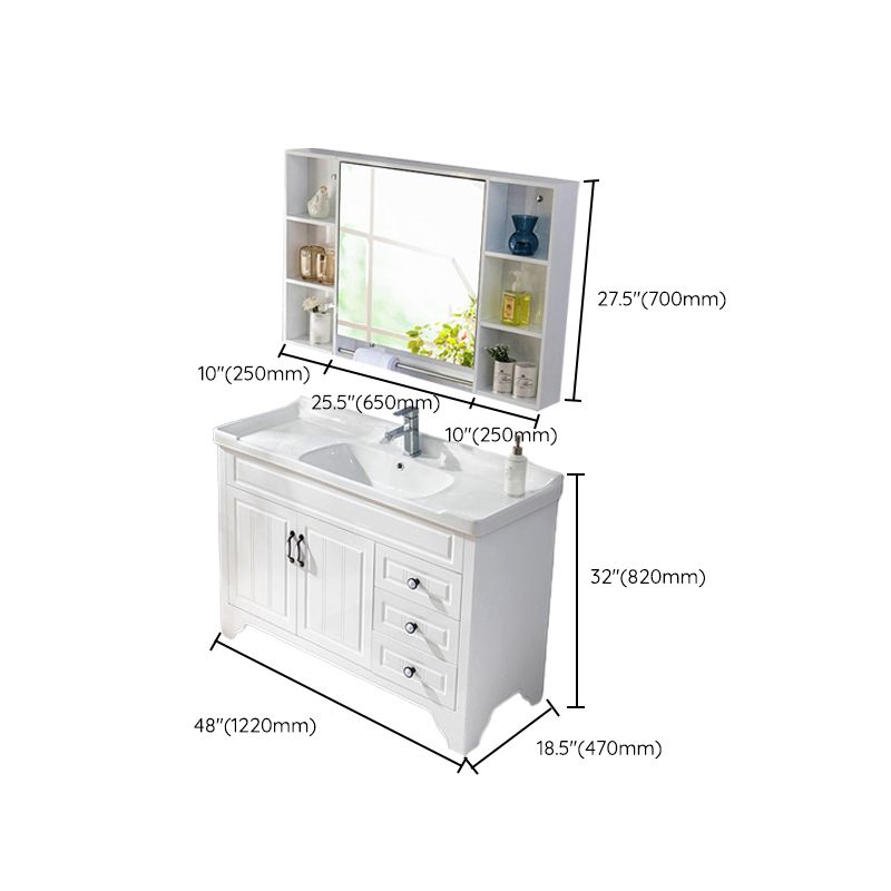 Modern Bathroom Vanity Set Wooden Freestanding Bathroom Vanity Set Clearhalo 'Bathroom Remodel & Bathroom Fixtures' 'Bathroom Vanities' 'bathroom_vanities' 'Home Improvement' 'home_improvement' 'home_improvement_bathroom_vanities' 1200x1200_465d3504-c12f-484a-911c-6eeaef8296a1