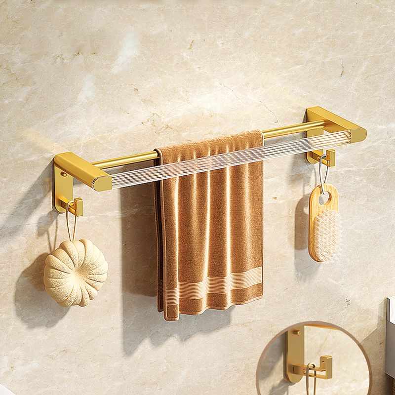 Modern Bath Hardware Set Towel Bar Bath Shelf Grey/Gold Bathroom Hardware Set Clearhalo 'Bathroom Hardware Sets' 'Bathroom Hardware' 'Bathroom Remodel & Bathroom Fixtures' 'bathroom_hardware_sets' 'Home Improvement' 'home_improvement' 'home_improvement_bathroom_hardware_sets' 1200x1200_466ef732-3a22-45fe-be93-726cbe52b36e