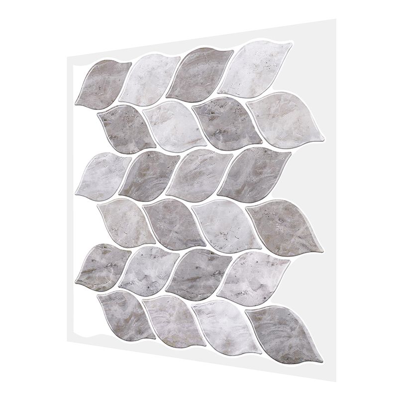 Gray Tone Kitchen Backsplash Tile Leaf Pattern Peel and Stick Backsplash Tile Clearhalo 'Flooring 'Home Improvement' 'home_improvement' 'home_improvement_peel_stick_blacksplash' 'Peel & Stick Backsplash Tile' 'peel_stick_blacksplash' 'Walls & Ceilings' Walls and Ceiling' 1200x1200_46972b59-565e-46a8-a3c2-5f6150efc667