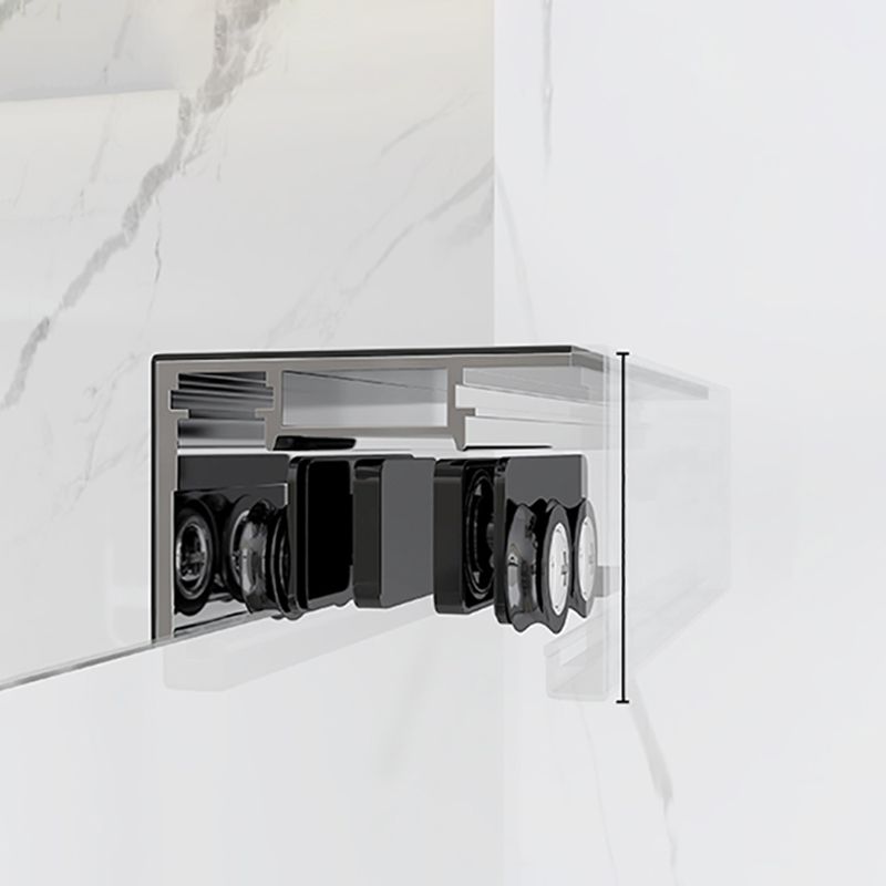 Transparent Scratch Resistant Shower Doors Double Sliding Shower Bath Door Clearhalo 'Bathroom Remodel & Bathroom Fixtures' 'Home Improvement' 'home_improvement' 'home_improvement_shower_tub_doors' 'Shower and Tub Doors' 'shower_tub_doors' 'Showers & Bathtubs' 1200x1200_46a4f878-be18-43af-8fa8-ccea82a436c2