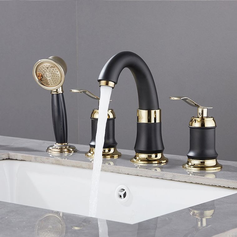 Contemporary Vessel Faucet Copper 2 Handles Low Arc Vessel Faucet for Home Clearhalo 'bathroom_sink_faucets' 'Conjunta de Baño y Conjunta de Grifo' 'Coronamiento de Baño y Dispositivo de Baño' 'Grifo del lavabo del baño' 'Hogar' 'home_improvement' 'home_improvement_bathroom_sink_faucets' 'Mejoras para el hogar' 1200x1200_46b029e9-824b-40b7-8891-1793a8e70d64