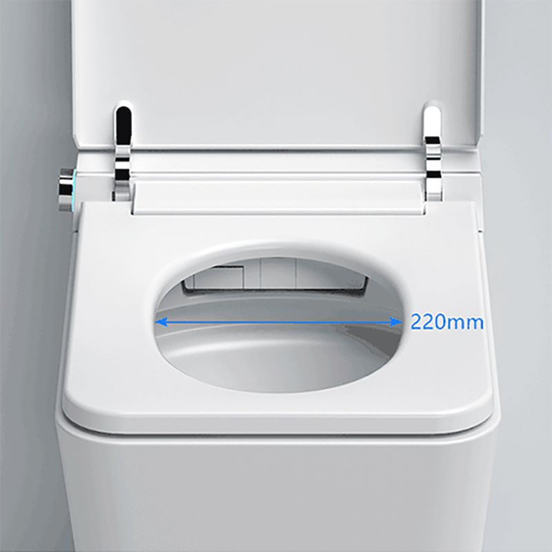 Contemporary Smart Bidet Dryer Elongated Ceramic Wall Mounted Bidet Clearhalo 'Bathroom Remodel & Bathroom Fixtures' 'Bidets' 'Home Improvement' 'home_improvement' 'home_improvement_bidets' 'Toilets & Bidets' 1200x1200_47378a5e-3067-4182-bffc-472541d50b4b