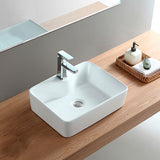 Modern Bathroom Sink Porcelain Rectangular Vessel with Pop-Up Drain Clearhalo 'Bathroom Remodel & Bathroom Fixtures' 'Bathroom Sinks & Faucet Components' 'Bathroom Sinks' 'bathroom_sink' 'Home Improvement' 'home_improvement' 'home_improvement_bathroom_sink' 1200x1200_47555359-44e1-4116-bfcd-4539e0365515