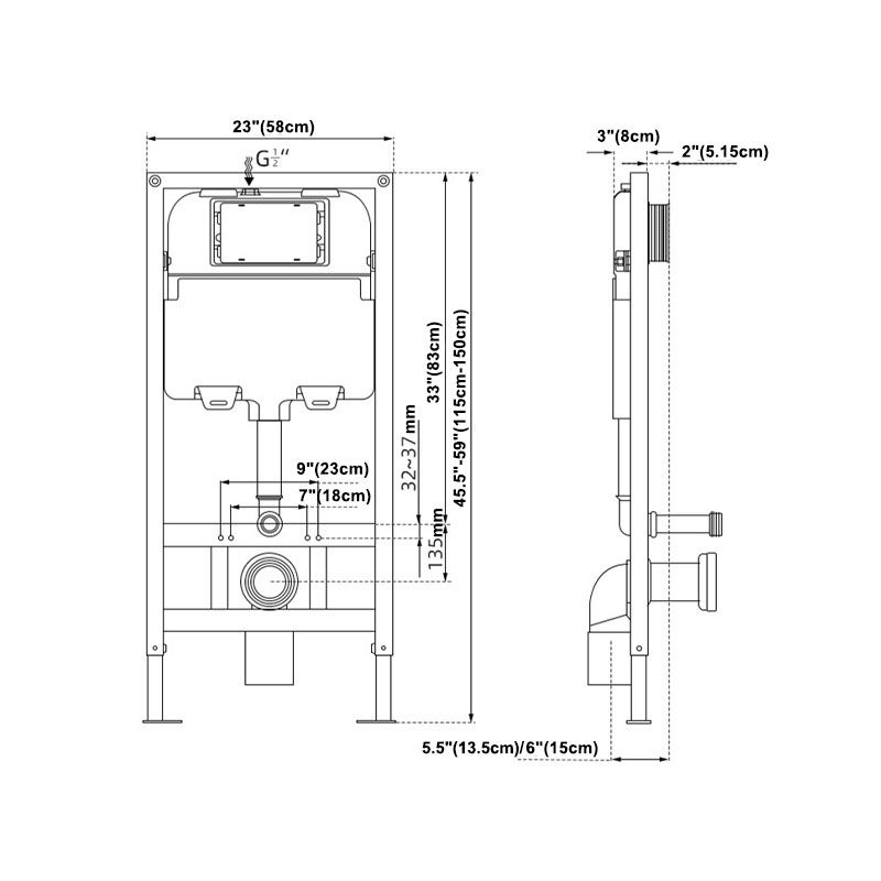 Wall Mount Modern Flush Toilet One-Piece Toilet Toilet Bowl for Washroom Clearhalo 'Bathroom Remodel & Bathroom Fixtures' 'Home Improvement' 'home_improvement' 'home_improvement_toilets' 'Toilets & Bidets' 'Toilets' 1200x1200_4762bcf6-cb3c-47d0-b0fe-7f75b5a6ddf1