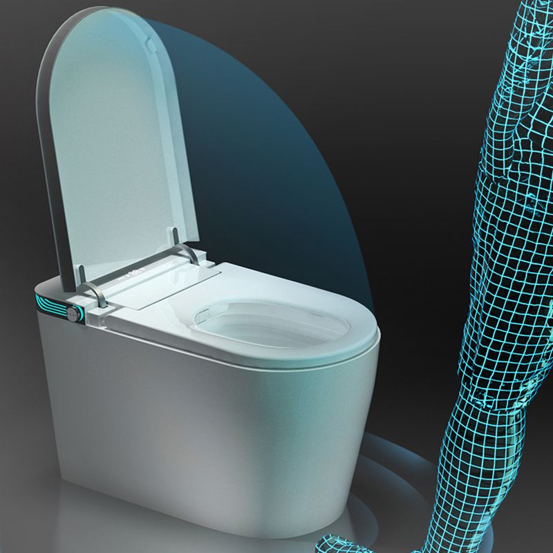 White Finish Elongated Floor Mount Bidet with Foot Sensor and Heated Seat Clearhalo 'Bathroom Remodel & Bathroom Fixtures' 'Bidets' 'Home Improvement' 'home_improvement' 'home_improvement_bidets' 'Toilets & Bidets' 1200x1200_47bd171e-9d5d-4fde-9863-e893f046f649