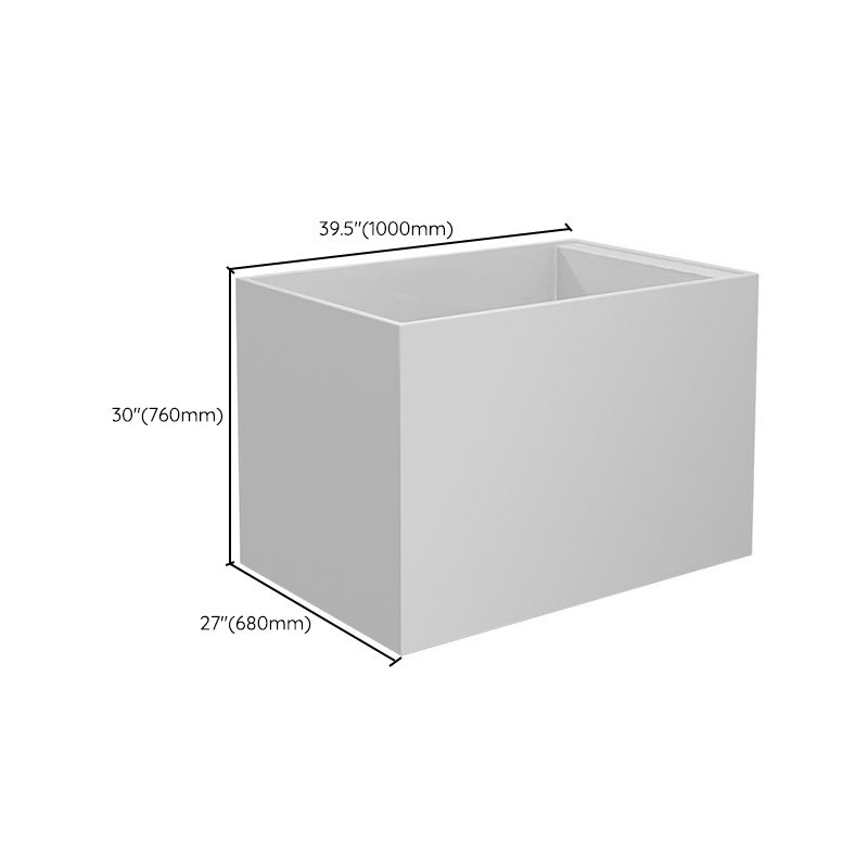 Back to Wall Freestanding Bathtub Modern Rectangular Acrylic Bathtub Clearhalo 'Bathroom Remodel & Bathroom Fixtures' 'Bathtubs' 'Home Improvement' 'home_improvement' 'home_improvement_bathtubs' 'Showers & Bathtubs' 1200x1200_481da7d2-5712-49af-aa39-404e633d16ec