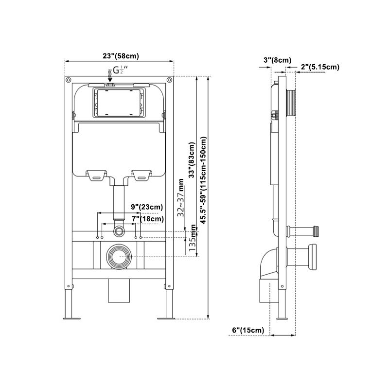 Wall Mount Automatic Toilet Concealed In-Wall Toilet Tank Toilet Clearhalo 'Bathroom Remodel & Bathroom Fixtures' 'Home Improvement' 'home_improvement' 'home_improvement_toilets' 'Toilets & Bidets' 'Toilets' 1200x1200_485379af-bb22-42c9-8032-256e3ce5fca8