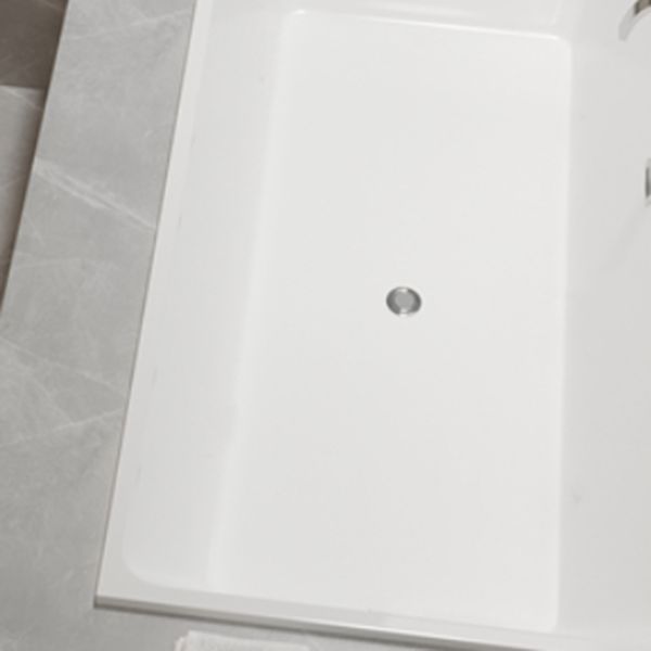 Modern Rectangle Acrylic Embedded Bathtub with Drain Bath Tub Clearhalo 'Bathroom Remodel & Bathroom Fixtures' 'Bathtubs' 'Home Improvement' 'home_improvement' 'home_improvement_bathtubs' 'Showers & Bathtubs' 1200x1200_485c7950-3a99-4b26-be89-4254762ed8b5